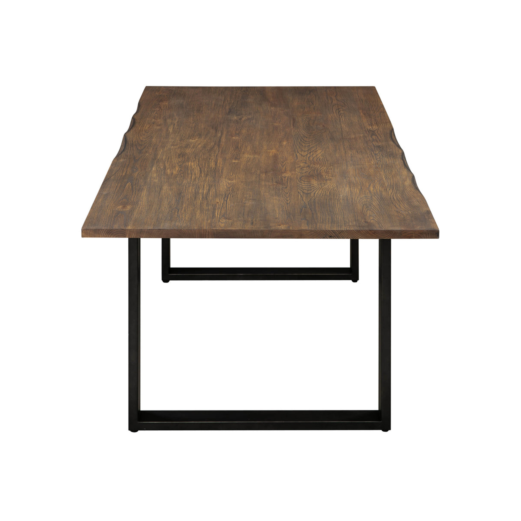 Outdoor Dining Table Antique Rustic Top Table With Metal Legs - Dorish