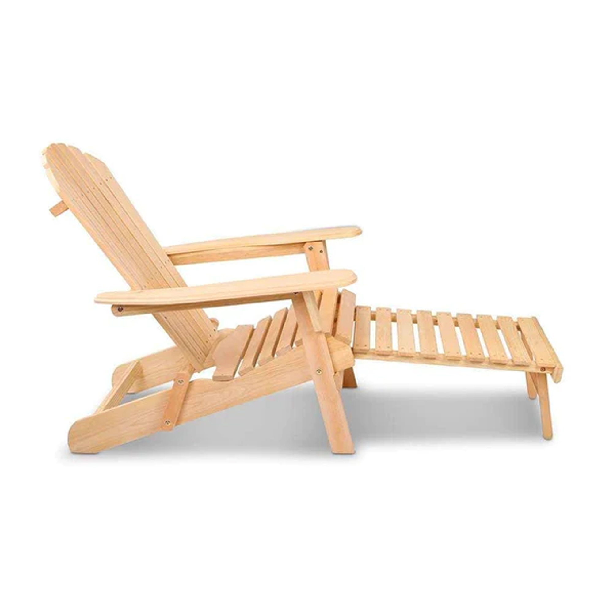 Outdoor Patio Sun Lounger Folding Deck Adirondack Chair Furniture -Jim