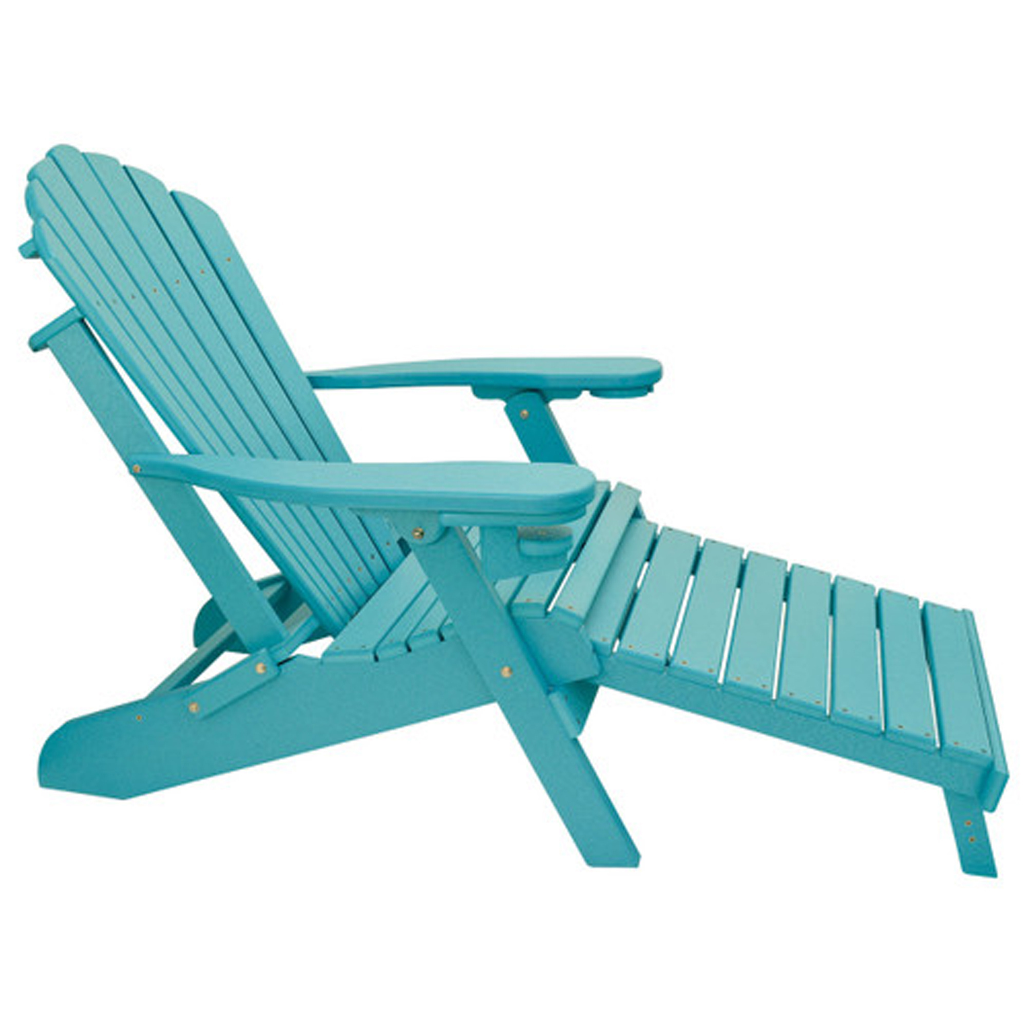 Adirondack Long Chairs Solid Teak Wood Patio Garden Furniture-Avril