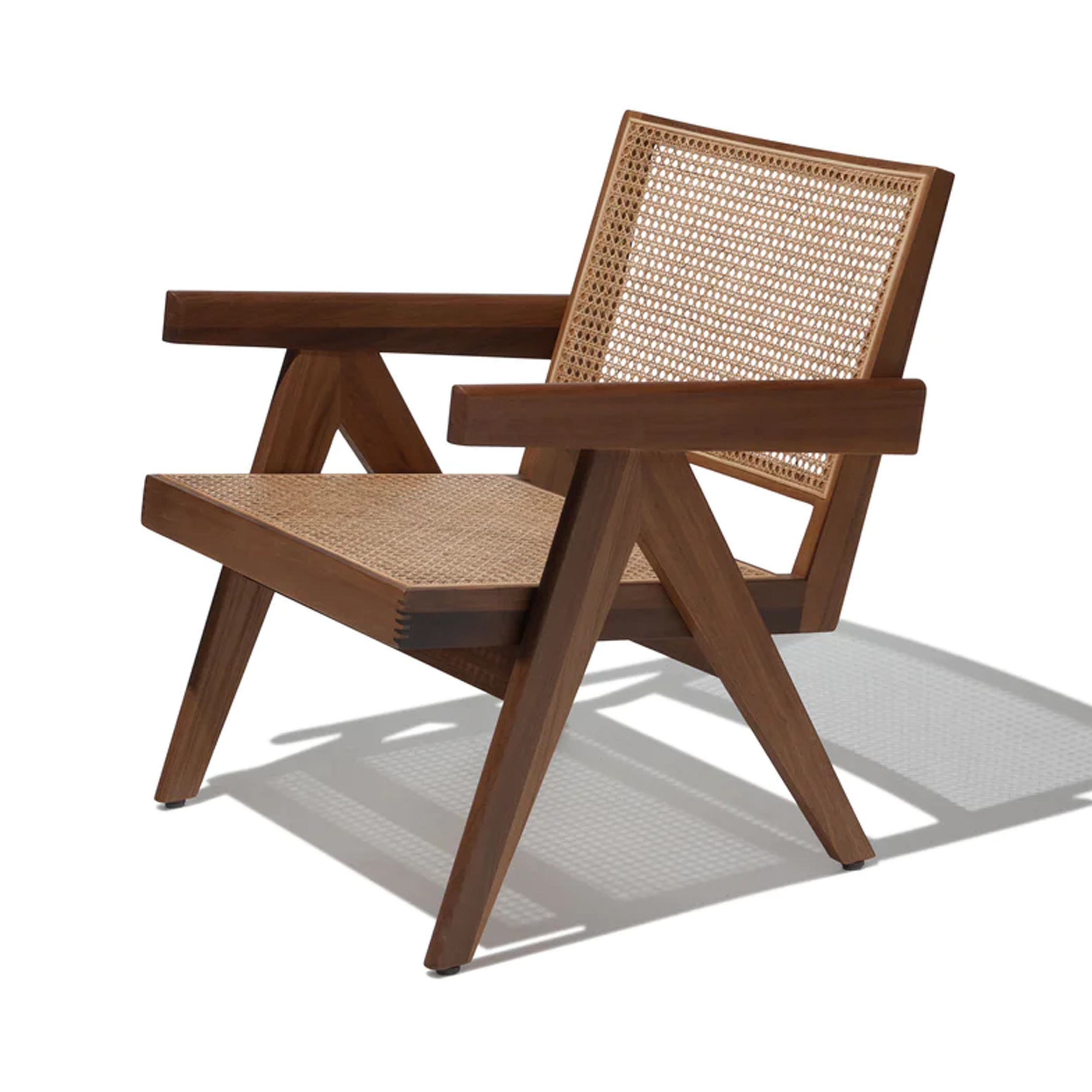 New Lounge Chair Solid Teak Wood With Rattan Best MaterialOutdoor-Rara