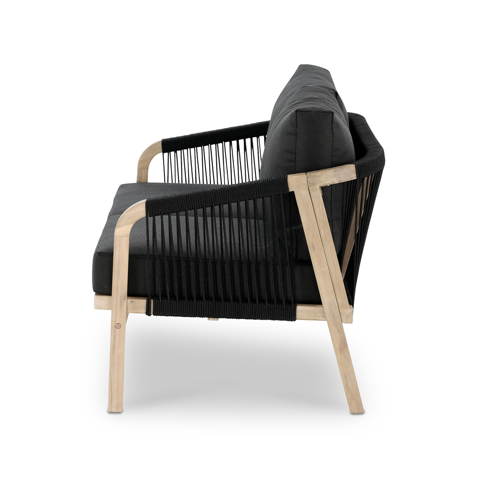 Lounge Chair Outdoor Furniture With Black Rope Patio Furniture - Ginio