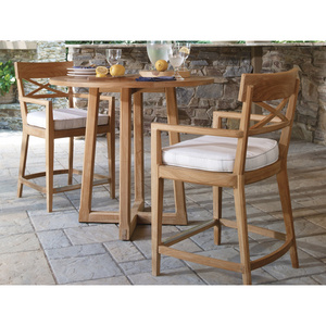 Outdoor Bar Set 2 Bar Chair And Table Patio Furniture Set - Rayyan