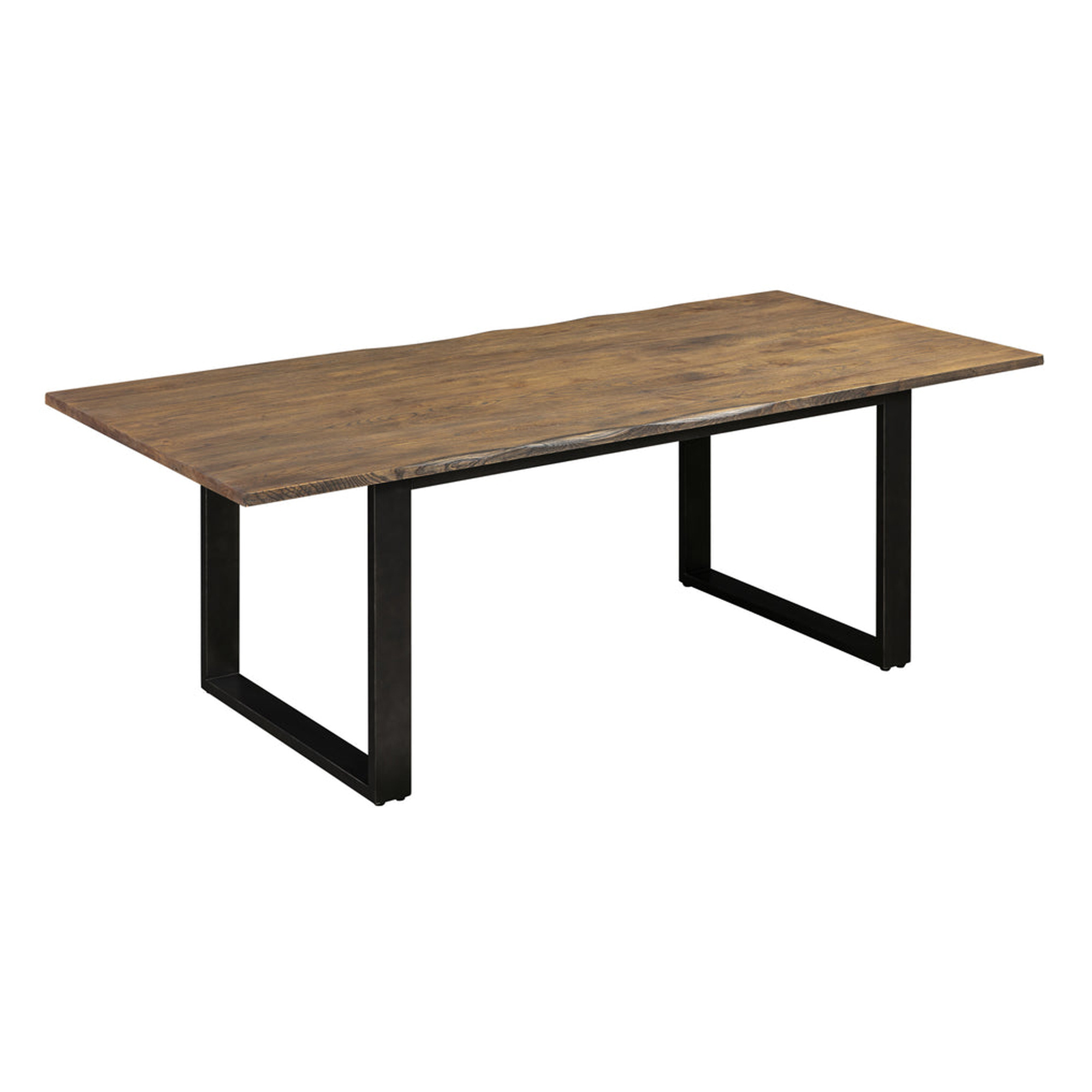 Outdoor Dining Table Antique Rustic Top Table With Metal Legs - Dorish