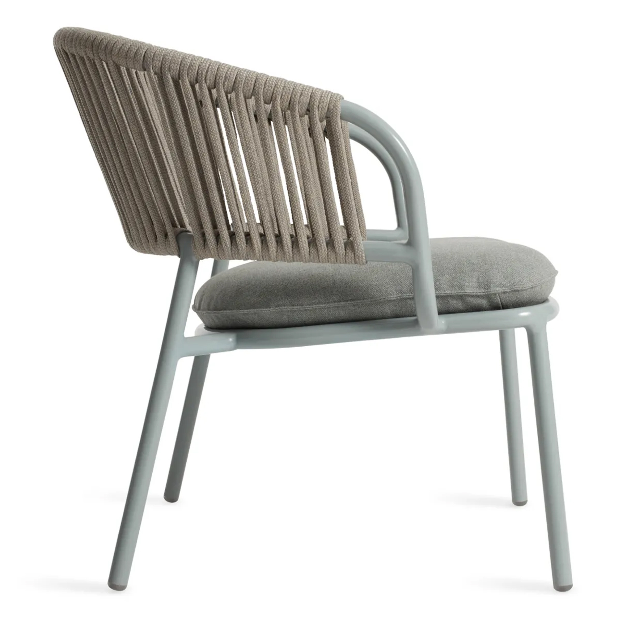 Dining Chair Steel Frame With Foam And Rope Outdoor Furniture- Zara