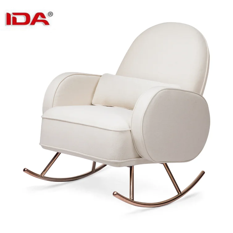 Wholesale Price Modern Rocking chair Lounge relaxing sofa chair Thick padded back single lazy sofa