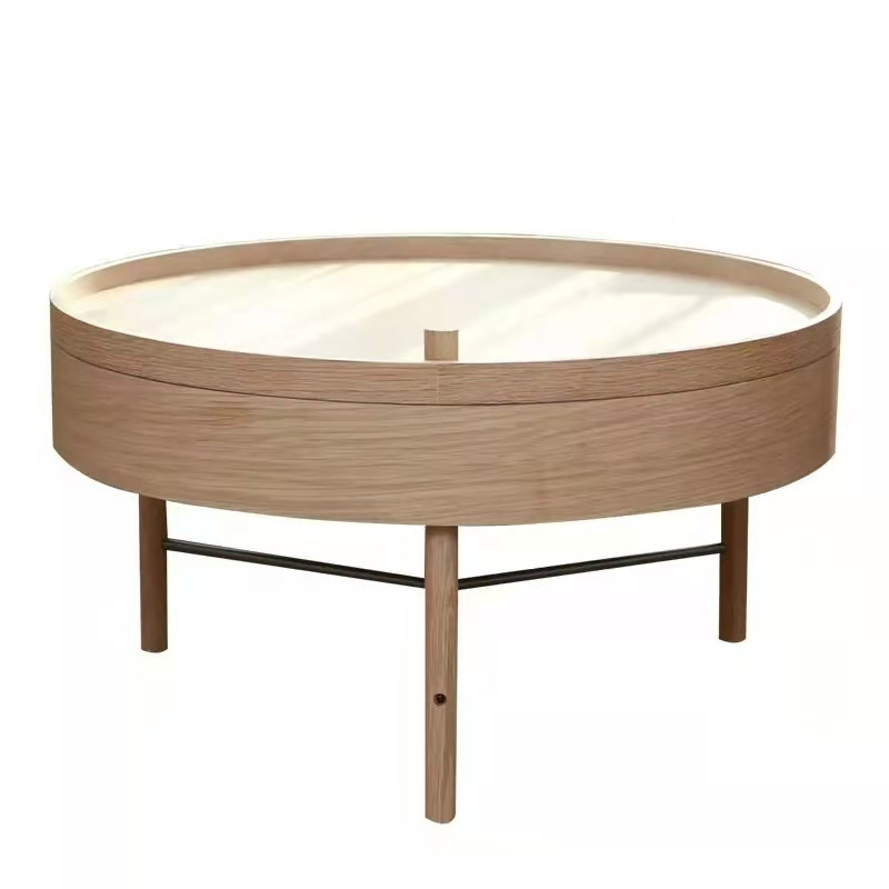 high end round coffee table double modern luxury stainless steel brass rotating black and gold coffee table solid wood table