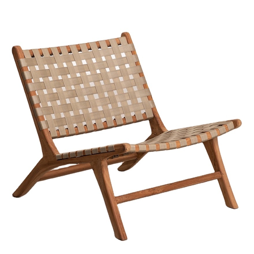 Modern Designer Wooden New Fashion Lounge chair High Quality  Rattan Wicker Cuba Lounge Chair