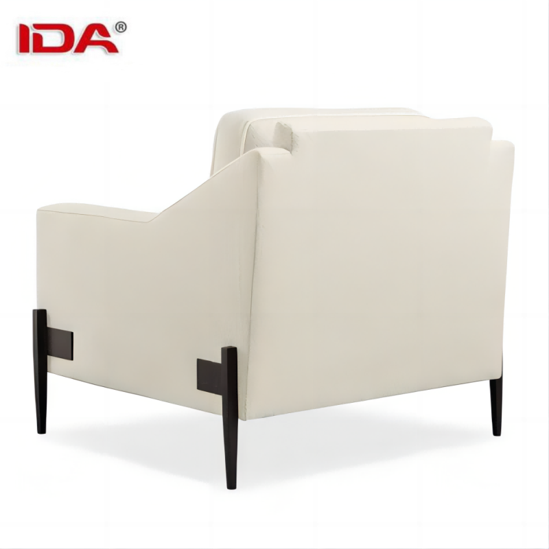 IDA Nordic Single Hotel Accent Modern Design Chairs White fabric Leisure Sofa Chairs For Living Room Bedroom Reading Room