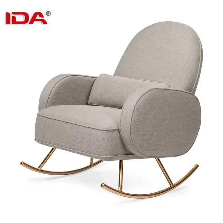 Wholesale Price Modern Rocking chair Lounge relaxing sofa chair Thick padded back single lazy sofa