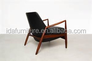 Low Back Wood Lounge Seal Chair For Livingroom Furniture