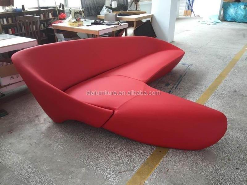 Famous living room nord design half moon sofa shaped round sofa style contemporary hotel lobby  modern velvet fabric sofa