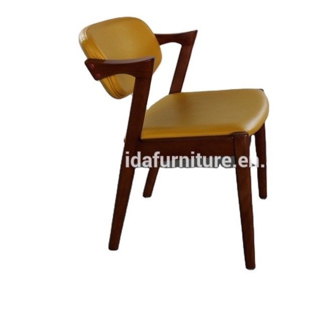 Hot Sale Modern Wood Legs Dining Chair Restaurant Chair For Living Room