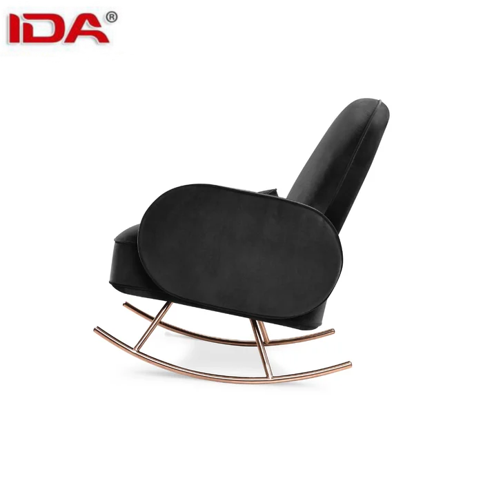 Wholesale Price Modern Rocking chair Lounge relaxing sofa chair Thick padded back single lazy sofa