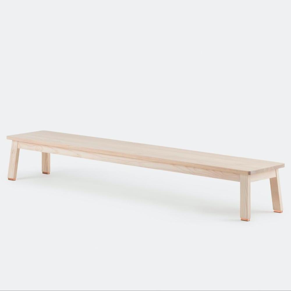 Seating furniture wooden low bench chair for eating collective