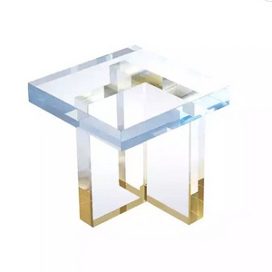 Round Convertible Living Room Acrylic simple coffee table