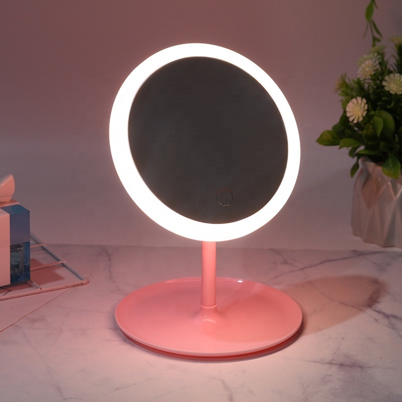 Flexible Portable Cosmetic Table Lighting 5x Magnifying Mirror Bathroom Bedroom Led Vanity Makeup Mirror With LED Lights