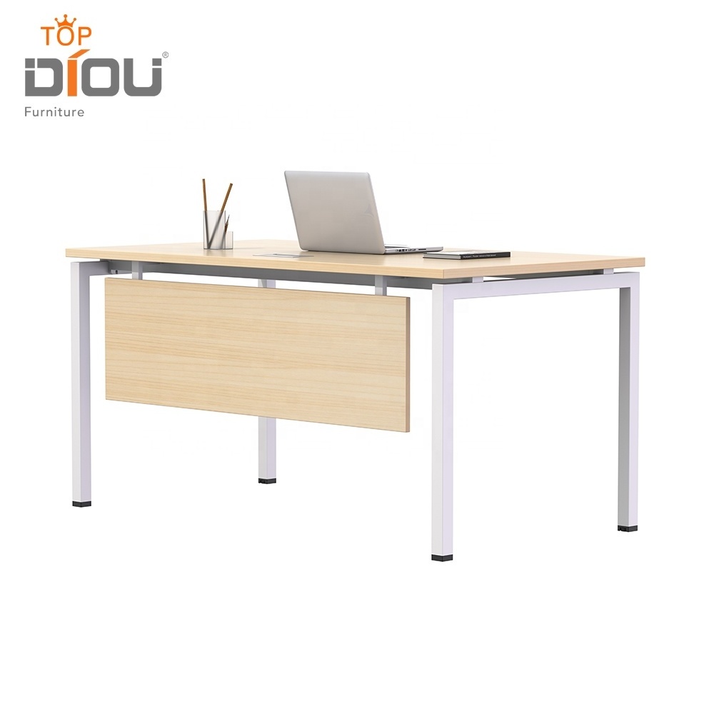 Good price china l shape modern 4 person white black office executive furniture computer desk table for office workplace tables