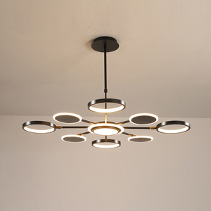 Contemporary Led Chandelier Lighting Dimmable Ceiling Dining Room Chandeliers Modern Large Led Light Fixtures Hanging