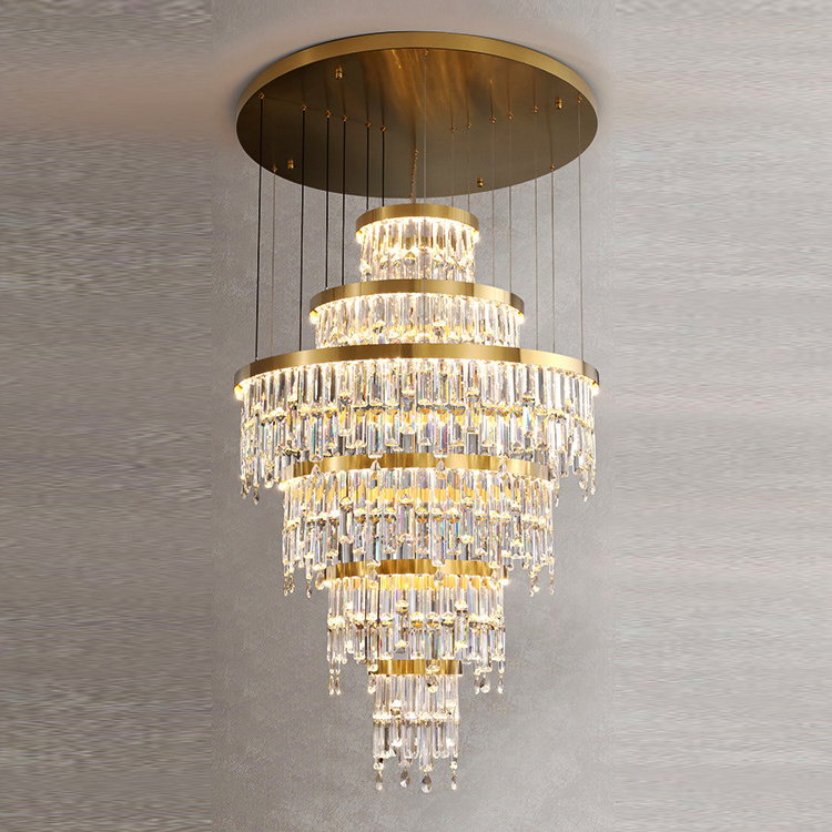 Modern Crystal LED Chandelier Lighting Pendant Lights Fixture Island Chandeliers Ceiling Dining Room Living Room Contemporary