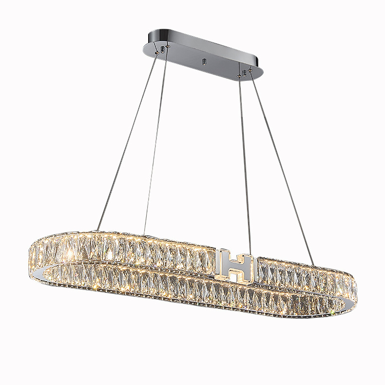 Modern LED Chandelier Dimmable Ring Hanging Light Fixture