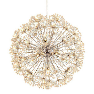 Contemporary Firework Crystal Chandeliers Pendant Lighting Ceiling Lights Fixtures for Living Room Bedroom Restaurant Porch