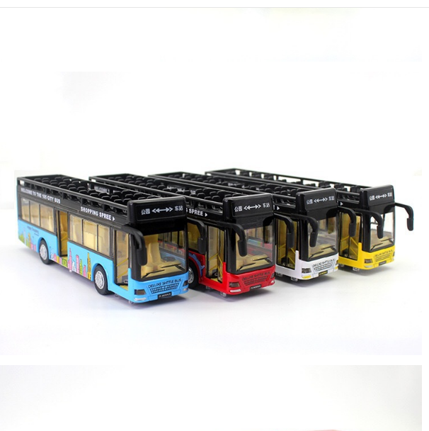 Hot selling custom rc 1:32 scale model bus plastic die cast toy bus