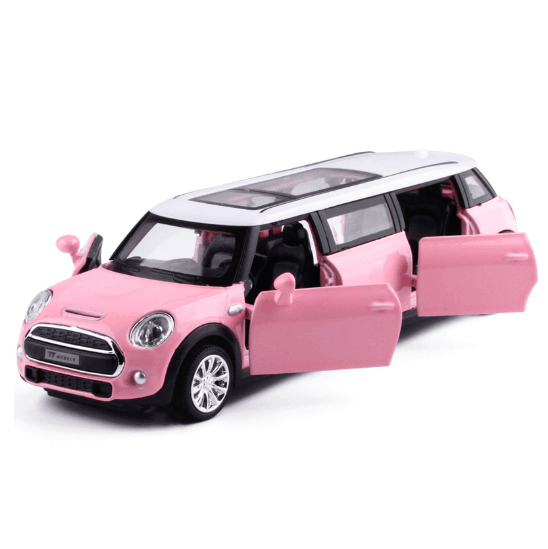 Custom 1/64 Scale pink bus Model Vehicles Toy for Kids mini bus price for sale