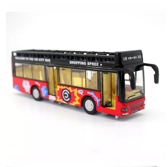 Hot selling custom rc 1:32 scale model bus plastic die cast toy bus