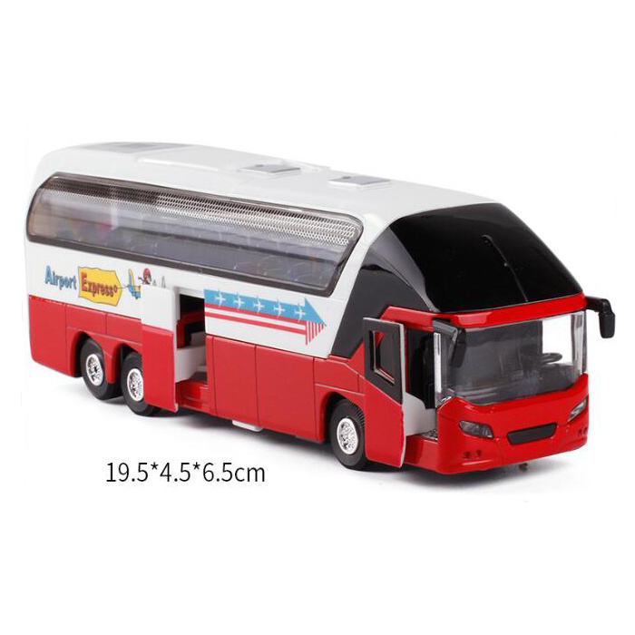 Custom 1/64 Scale pink bus Model Vehicles Toy for Kids mini bus price for sale