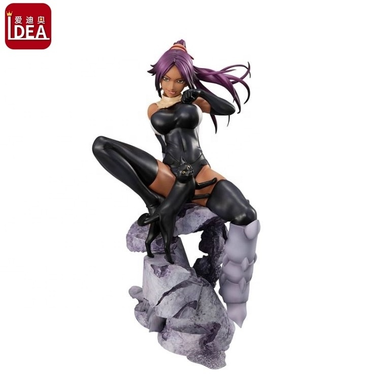 oem 3d anime cartoon action figure maker anime sexy girl figure miniature with cat