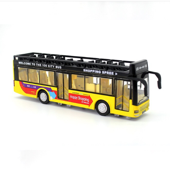 Hot selling custom rc 1:32 scale model bus plastic die cast toy bus