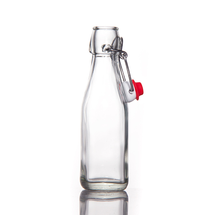 Airtight 1litre 1000ml 750ml 500ml Swing Top Clip Cap Glass Bottle for Beverages