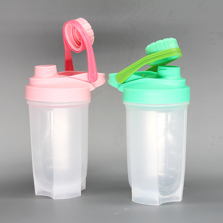 Custom Design 400Ml 500Ml 600Ml Bpa Free Plastic Water Bottle With Shaker Ball And Filter