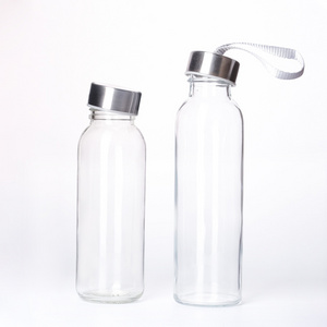 2023 Wholesale Colored Unbreakable Voss Glass Transparent water bottle