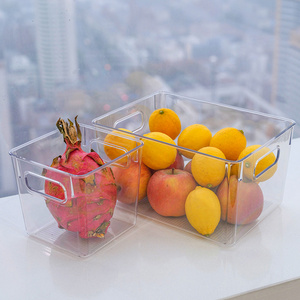 Clear Plastic Bins Refrigerator Organizer Bins For Fridge Freezer Kitchen Cabinet Pantry Organization And Storage