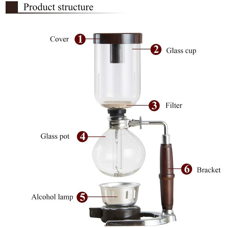 2 3 5cup Coffee Syphon Syphon Coffee Maker Siphon Coffee Maker