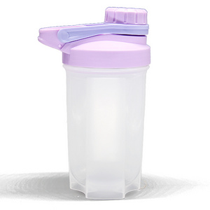 Factory Wholesale 400Ml 500Ml 600Ml Non Toxic Plastic Shaker Drinking Bottle With Mixer Ball