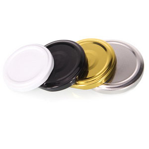 Factory Price 38mm 43mm 48mm 58mm 63mm 70mm 82mm Golden Fermented Metal Mason Jar Lid For Glass Bottles Covers