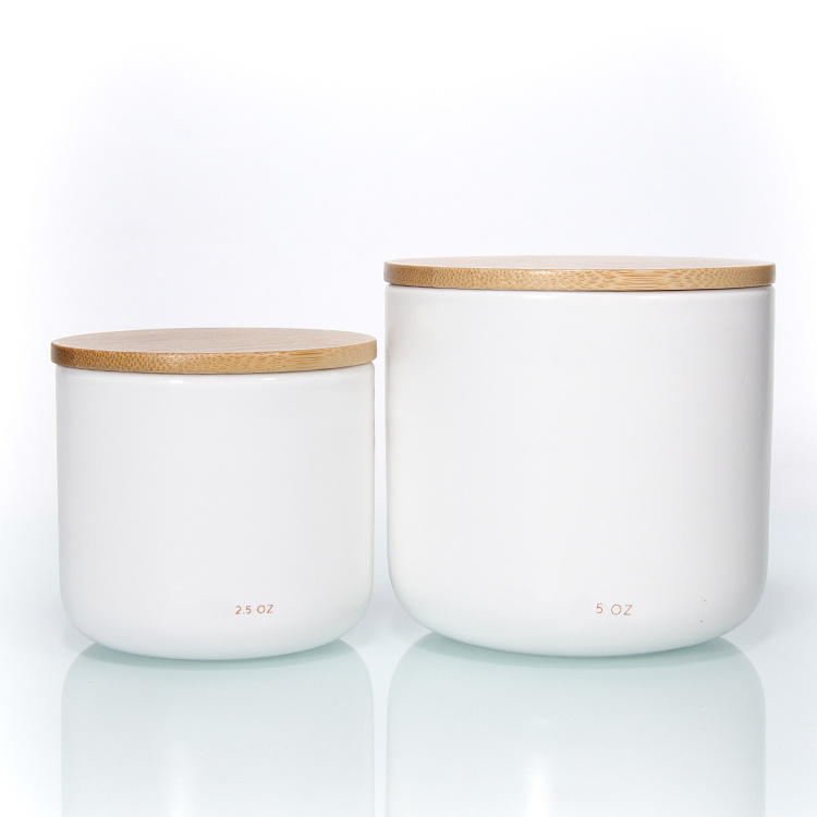 Wholesale High Quality Beige Candles Private Label Scented Ceramic Candle Luxury