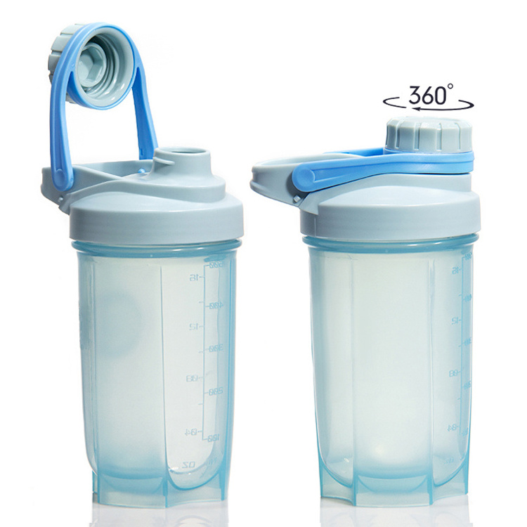 High Quality 500Ml 600Ml 750Ml Non Toxic Plastic Shaker Bottle For Protein Shakes And Pre Workout