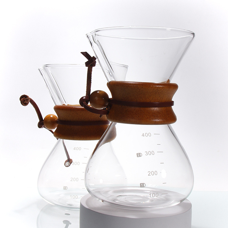 Handmade Coffee Maker Utensil Glass Cloud Pot Coffee Share Pot Pour Over Coffee Pot For Family Use