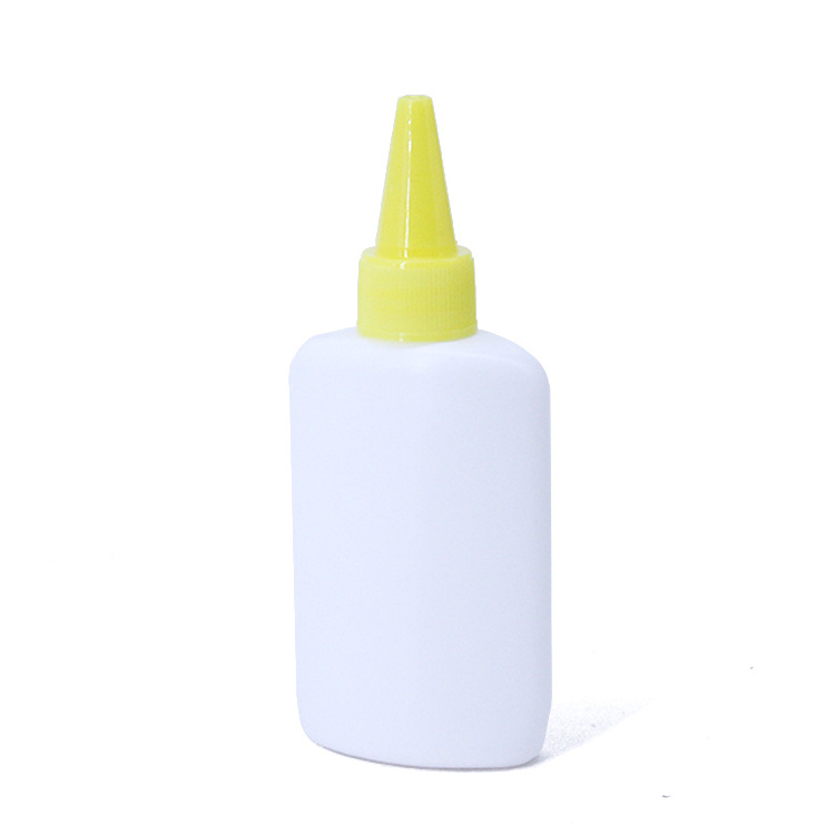 Empty Squeeze Hair Applicator Glue Pe Plastic Bottle With Twist Lid Long Nose Pointed Mouth Tip Cover