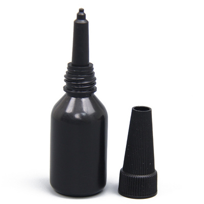 Hdpe Glue 30Ml 60Ml 100Ml 120Ml 250Ml 500Ml 1000Ml Transparent Black Squeeze Plastic Dropper Bottle With Twist Cap