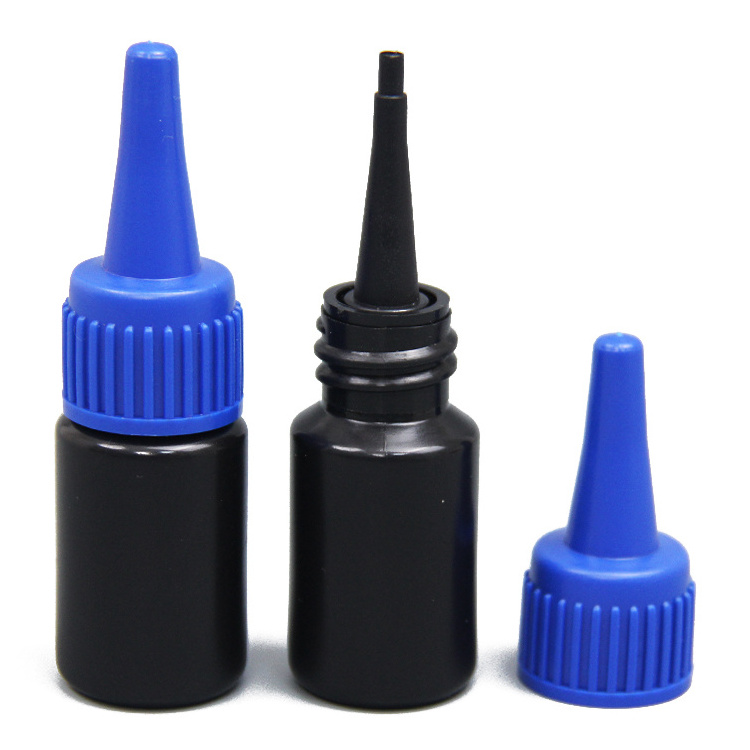 Hdpe Glue 30Ml 60Ml 100Ml 120Ml 250Ml 500Ml 1000Ml Transparent Black Squeeze Plastic Dropper Bottle With Twist Cap