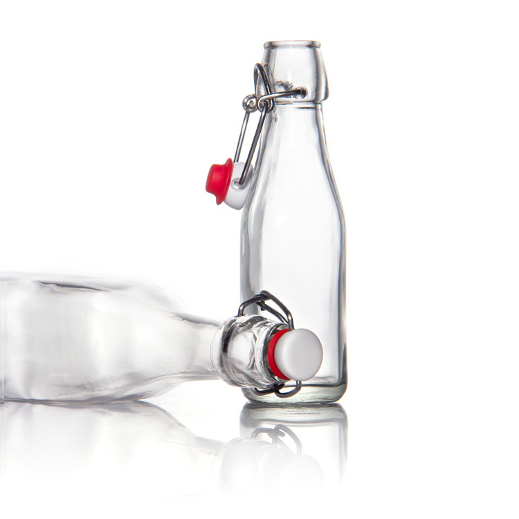 High Quality Glass Swing Top Beer Bottles With Fliptop Airtight Lid For Carbonated Drinks