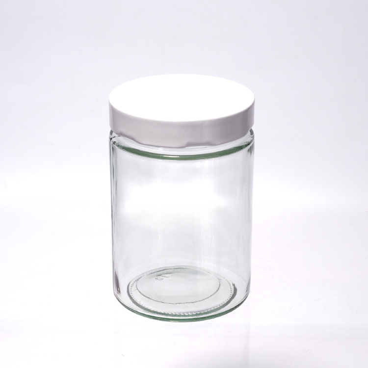 High Quality Round Shape Glass Storage Jar With Tinplate Lid