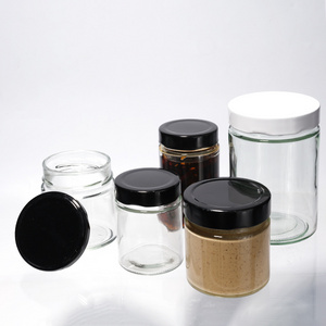 High Quality Round Shape Glass Storage Jar With Tinplate Lid