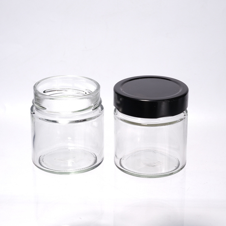 High Quality Round Shape Glass Storage Jar With Tinplate Lid