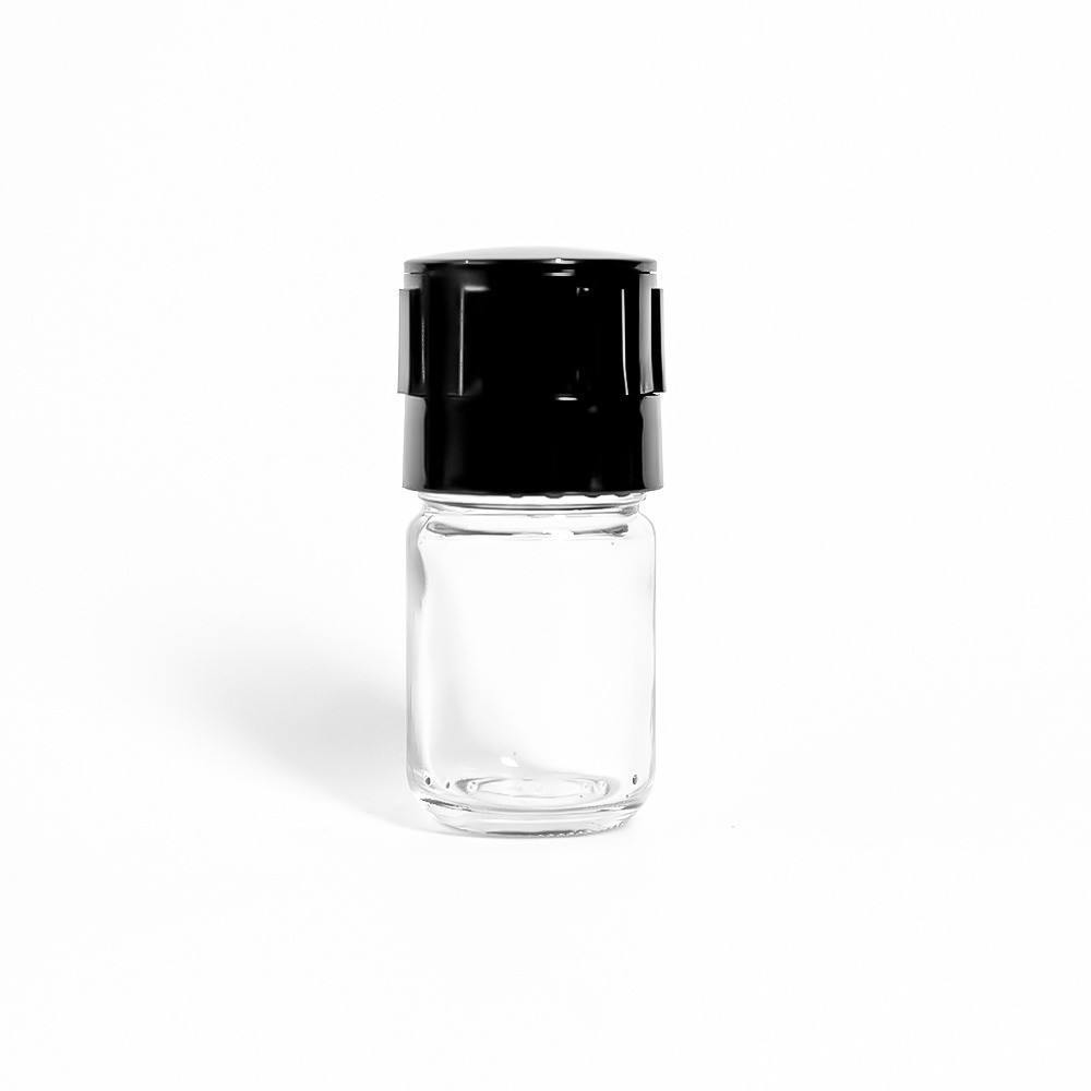 Clear 4oz Spice Bottle 100ml Salt and Pepper Grinder Glass Bottles