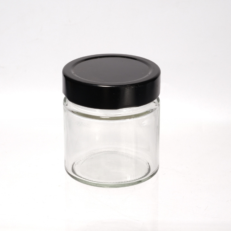 High Quality Round Shape Glass Storage Jar With Tinplate Lid